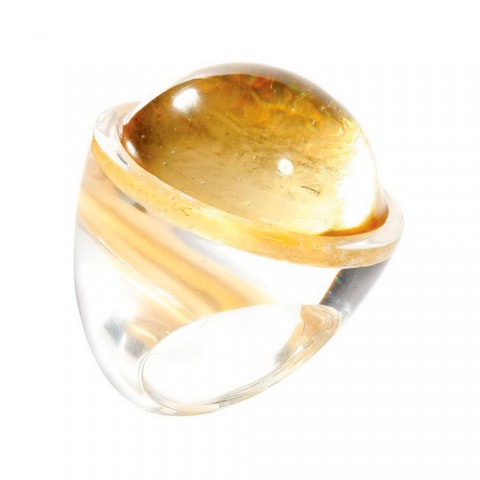 Кольцо Zsiska - Twist gold round M