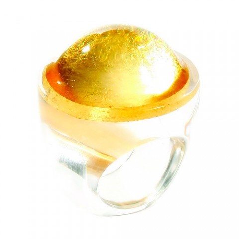 Кольцо Zsiska - Twist gold sfera M