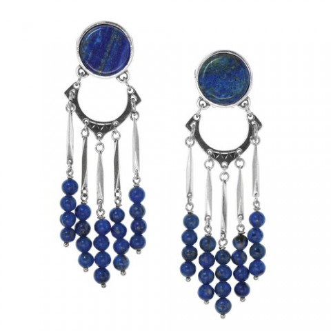 Клипсы из ляписа лазури COBALT 11--25810