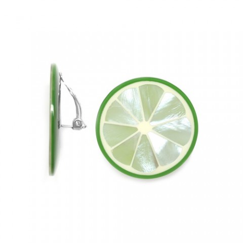 Клипсы из нефрита, перидота и ракушки HAMMER MOJITO 11--74800