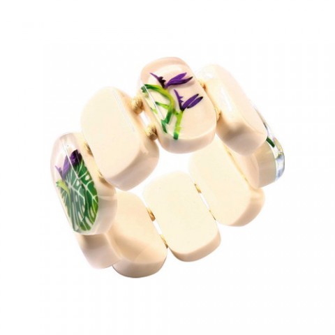 Браслет Zsiska - Amazon cream green