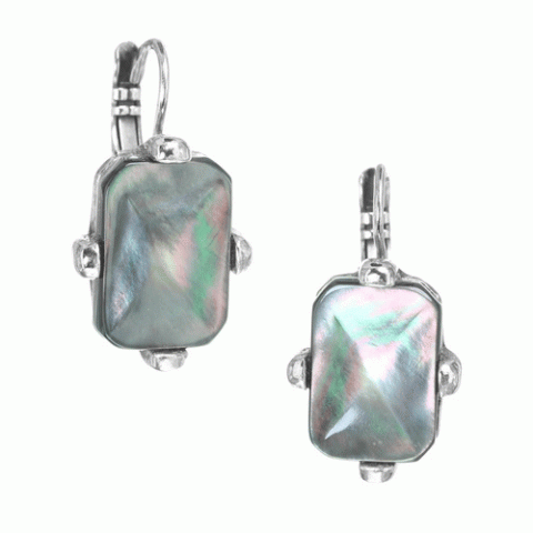 Серьги из оникса и таитянского черного перламутра CLAIR OBSCUR 12--34061