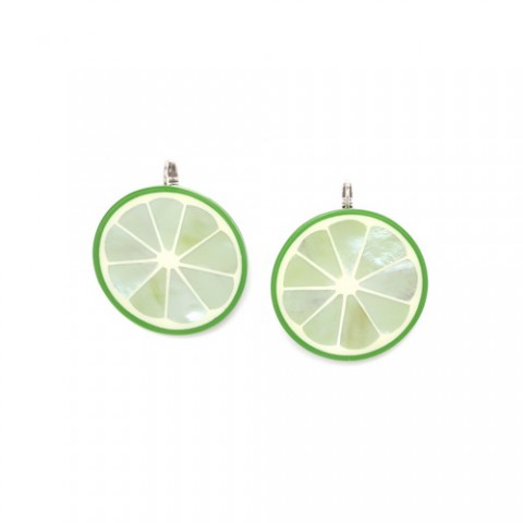 Серьги из нефрита, перидота и ракушки HAMMER MOJITO 12--74800