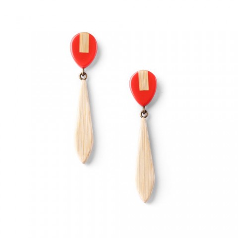 Серьги из бамбука BAMBOO STRIP 12--76820