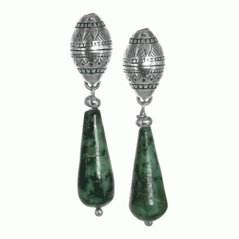 Серьги из бирюзы и тугаса KILIMANDJARO 12--12071