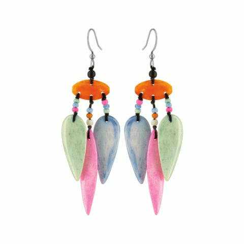 Серьги из полированного рога ARIZONA DREAM gr