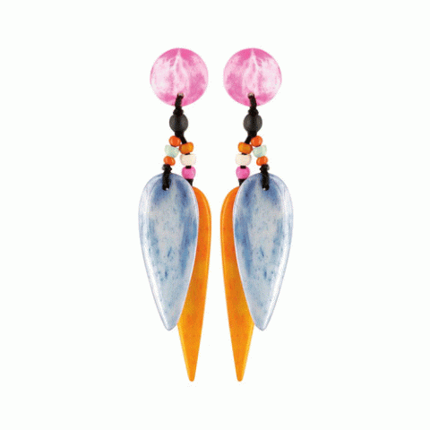 Серьги из полированного рога ARIZONA DREAM gr sim