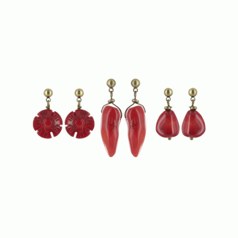 Серьги из коралла Ever Red 3 ER 