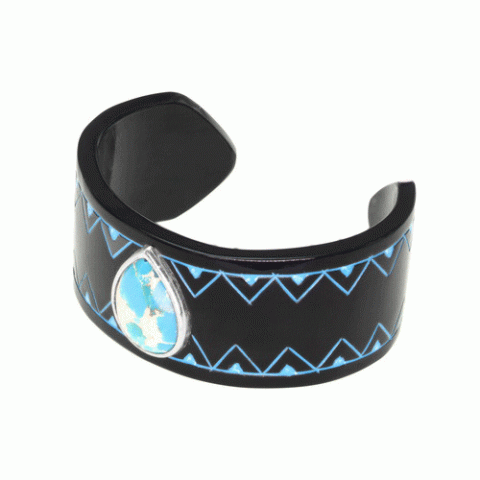 Браслет из яшмы и рога BLACK TRIBE 13--29331