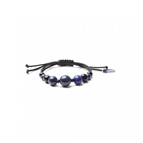 Браслет из ляписа лазури и черного перламутра DEEP BLUE 13--31062