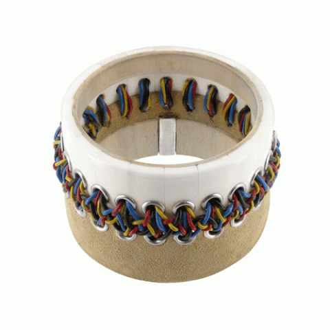 Браслет из ляписа, халцедона и коралла New Folk THE 