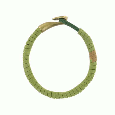 Браслет из амазонита, авантюрина, рутилита и нефрита Ever Green light green