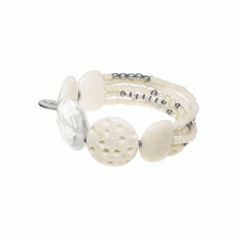 Браслет из жемчуга и горного хрусталя BLANCHE 13--23051