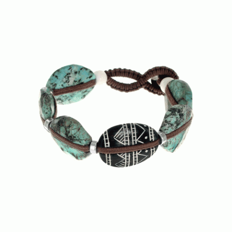 Браслет из бирюзы и тугаса KILIMANDJARO 13--23132
