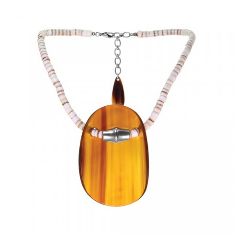 Колье из рога и кожи WATUSI 15--26824