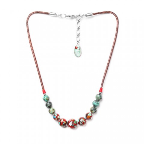 Колье из тибетской и африканской бирюзы KATMANDOU 15--27982