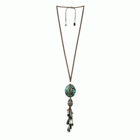 Колье из бирюзы и тугаса KILIMANDJARO 15--22204