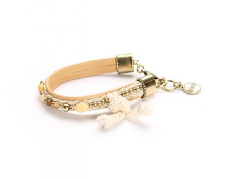 Браслет Exoal - Leather bracelet rainbow summ