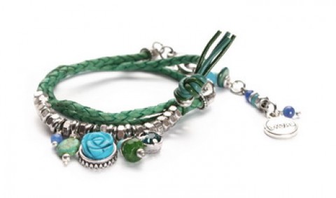 Браслет Exoal - Leather twist dg