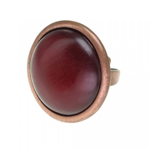 Кольцо из перламутра, рога, яшмы и морской пены RED HORN 19--22132