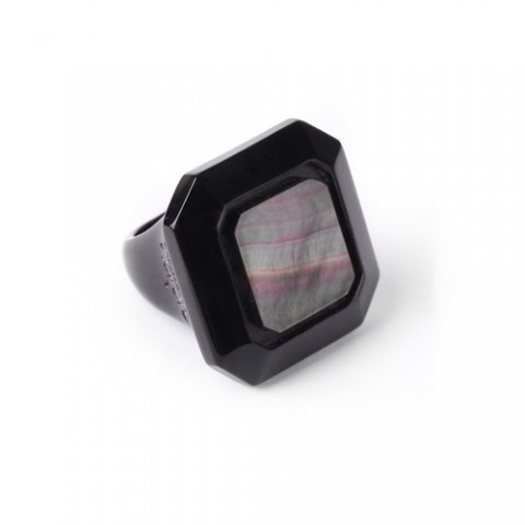 Кольцо из перламутра, рога и эбенового дерева SAINT GERMAIN 19--22932