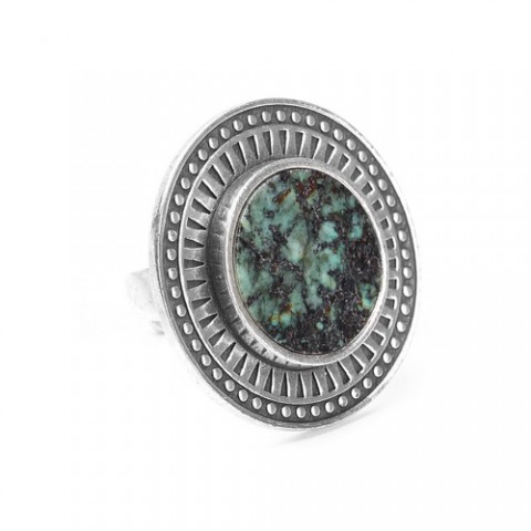 Кольцо из тибетской и африканской бирюзы KATMANDOU 19--23280
