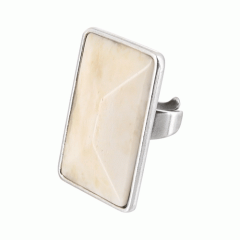 Кольцо из полированного рога ARIZONA DREAM bej